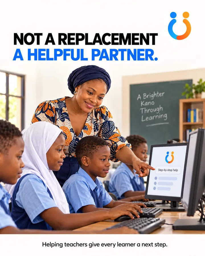 Not a replacement, a helpful partner. Helping teachers give every learner a next step.