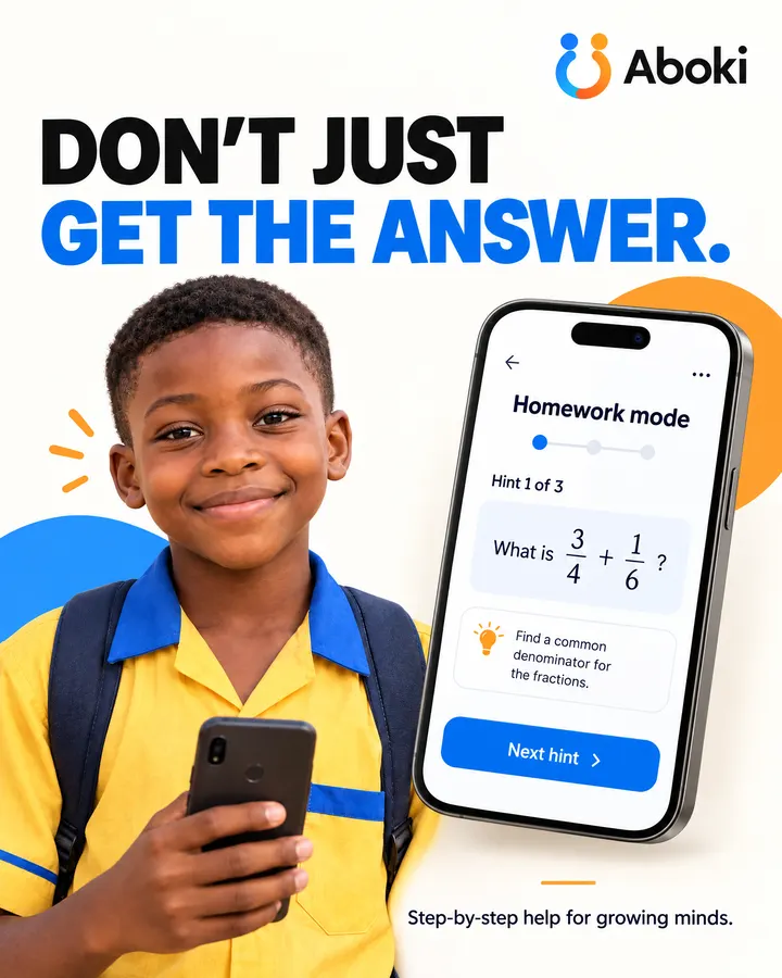 Don't just get the answer. Step-by-step help for growing minds.